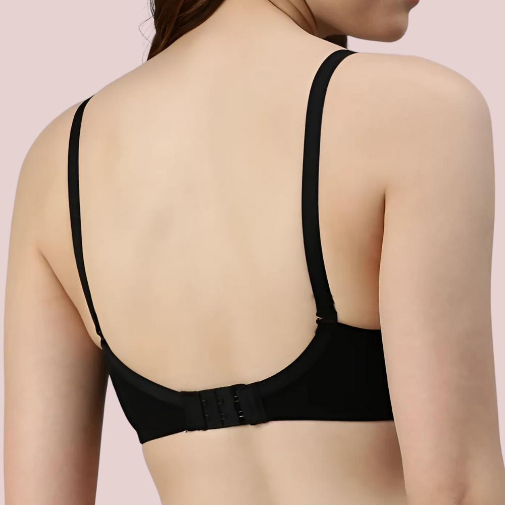 Passion Plunge - Black Seamless Padded Bra - product image 3