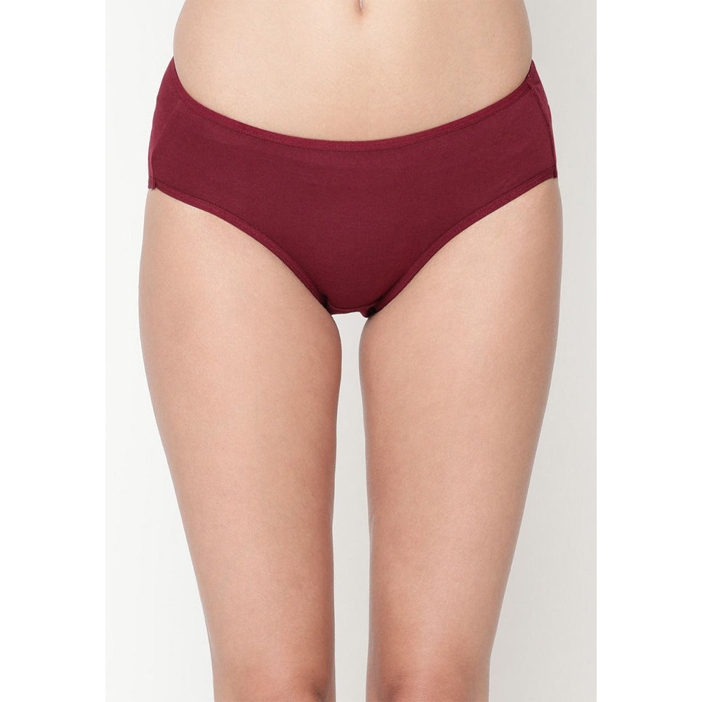 Way Women's Best Fitting Plus-Size Maroon Cotton Panties - 2 Pack - product image 2