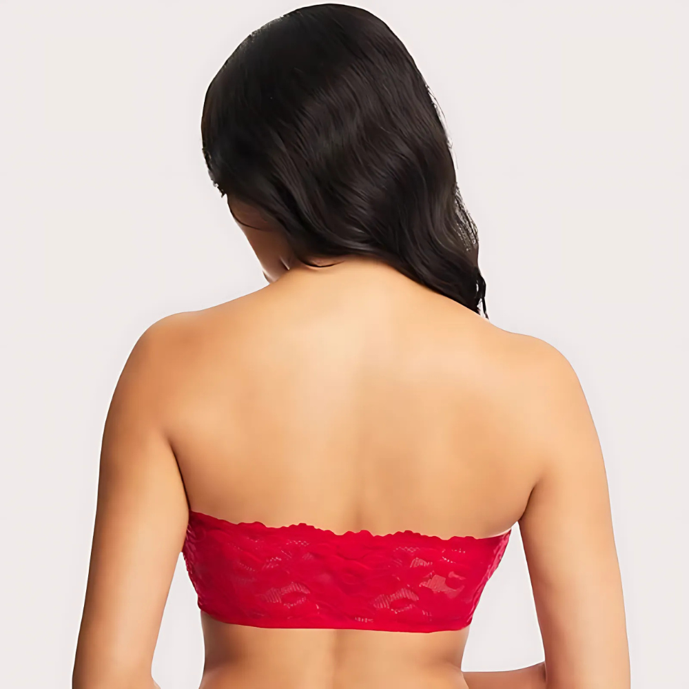 Unpadded Tube Bra With Adjustable Straps For Women - product image 2