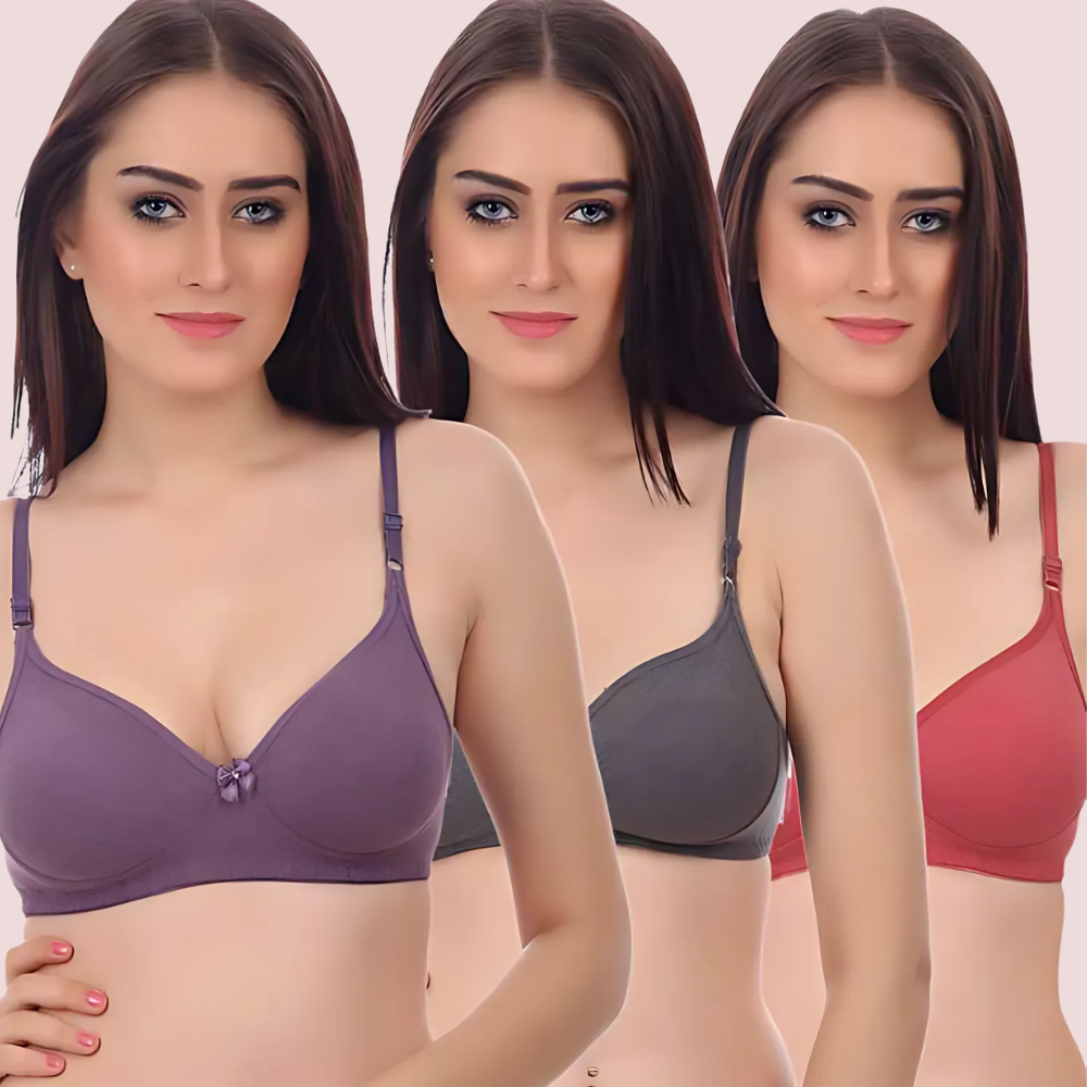 Soft & Cozy Cotton Bra - 3 Pack - product image 3