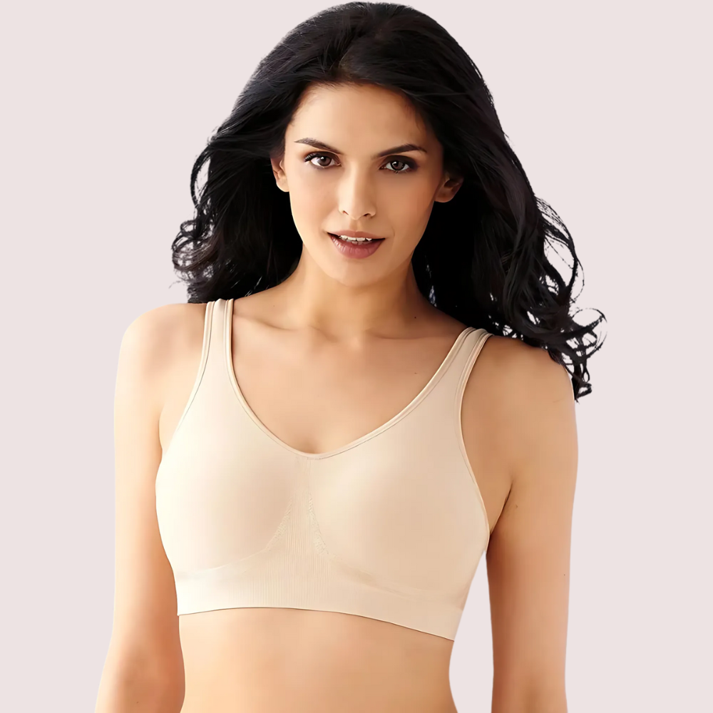 Beige Women's Ultimate Sports Bra For Yoga & Gym - product image 1