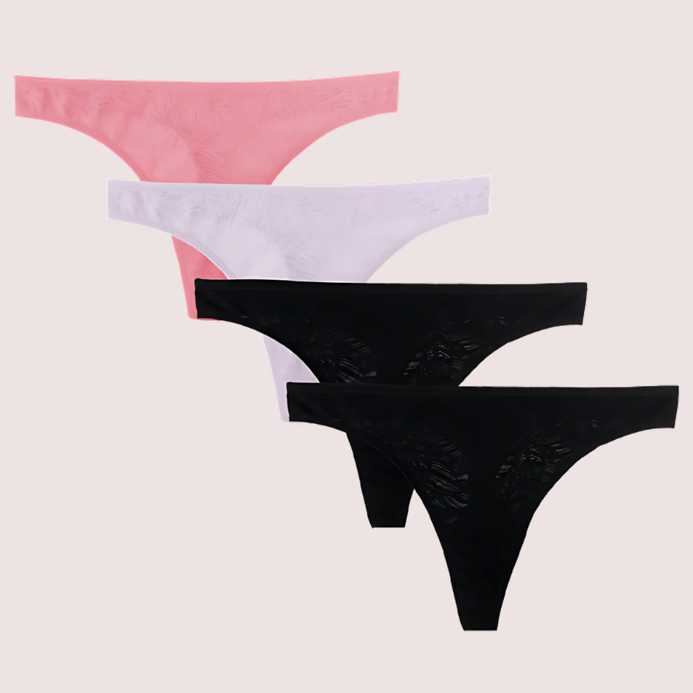 Lace Thong Panties - 4 Pack - Style 0579 - product image 3