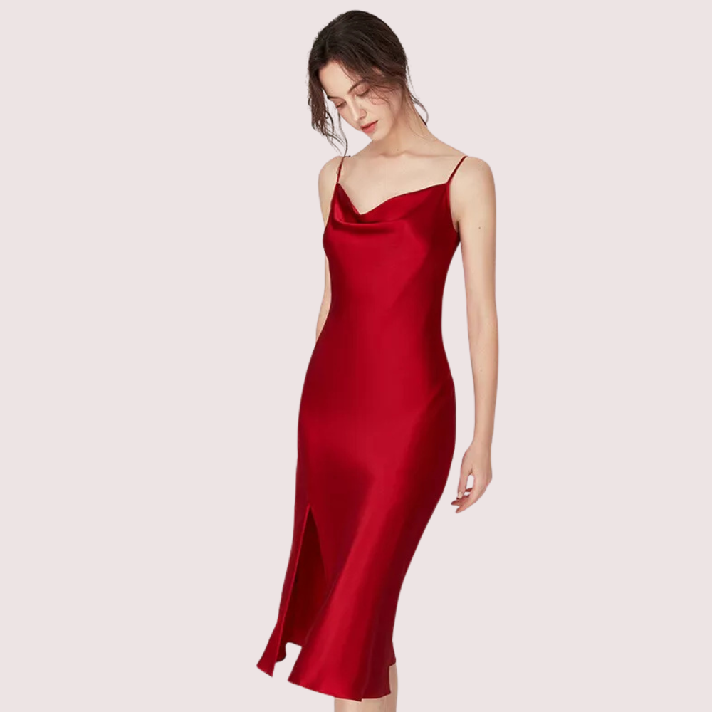 Luxurious Women's Silk Satin Sleepwear Nightdress - product image 5