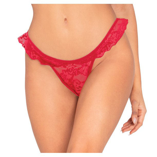 Lace Ruffled Thong Panties - 2 Pack - product image 2