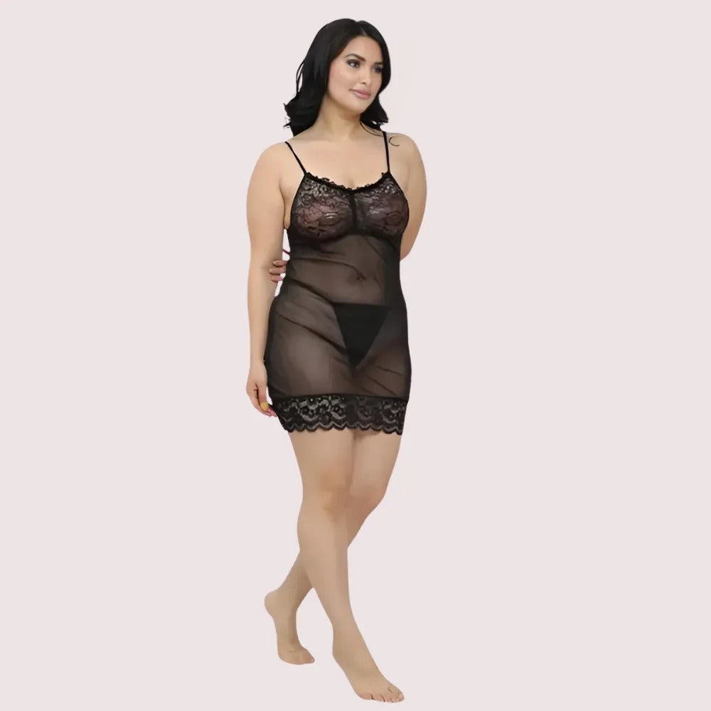 Sheer Babydoll Slip Dress For Women - product image 3