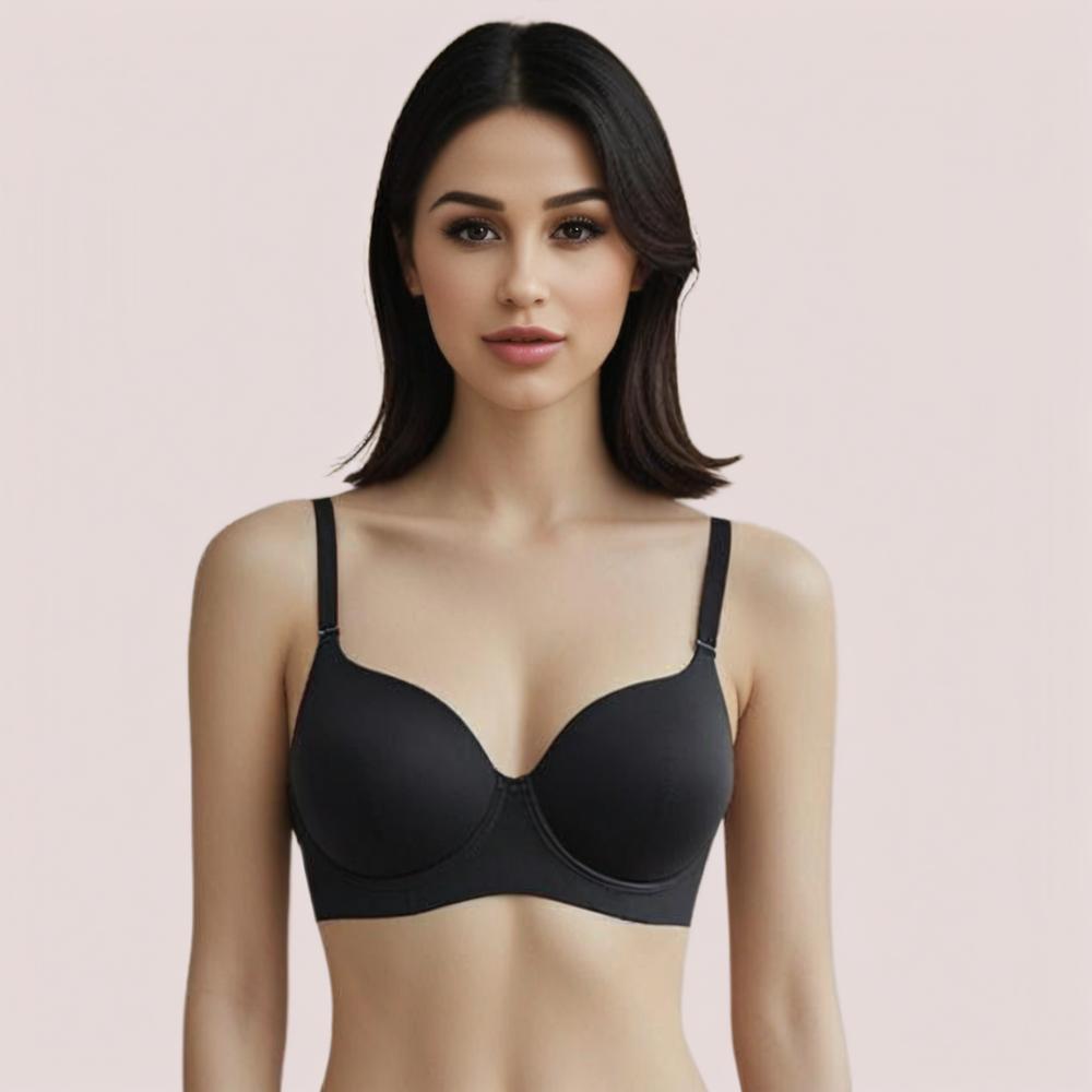 Midnight Lift - Black Padded Non-Wired Push-Up Bra - product image 2