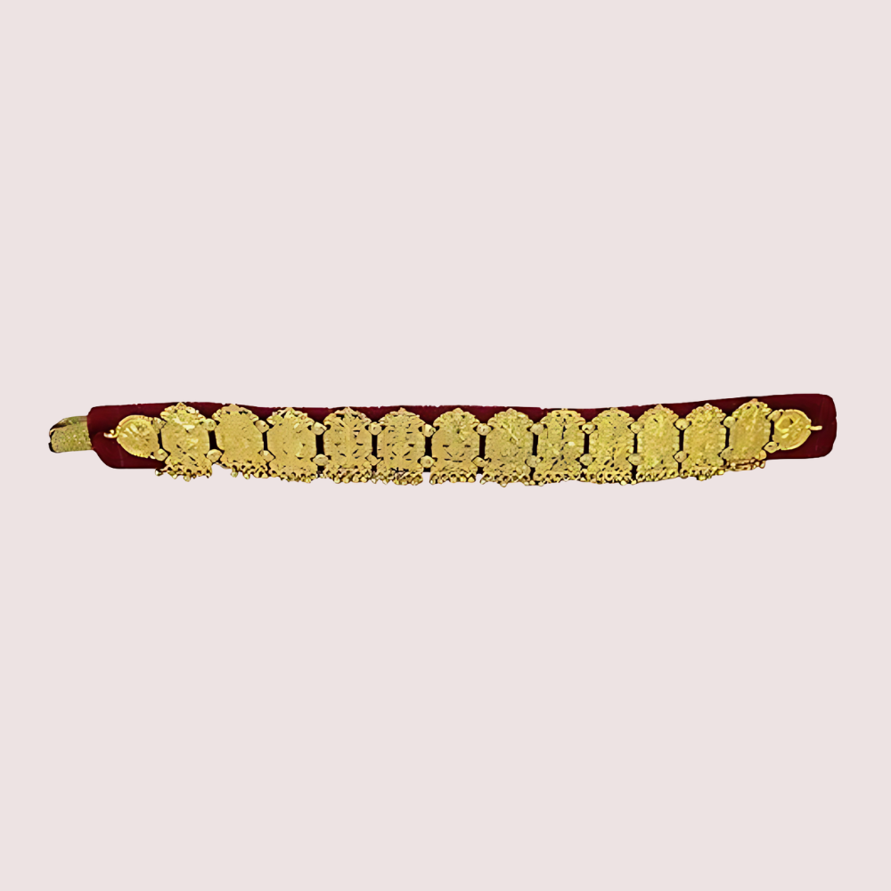 Kumauni Gold-Plated Guluband & Nath Jewellery Set - product image 2