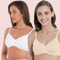 Breathable Cotton Non-Wired Bra - 2 Pack - Style 1012 - product image 1