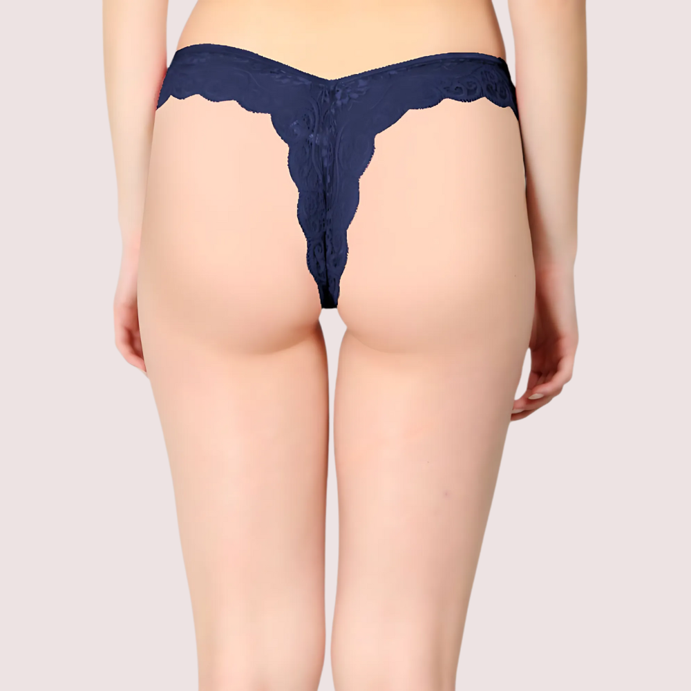 Blue Lace Design Women's Thongs - 1 Pack - product image 3