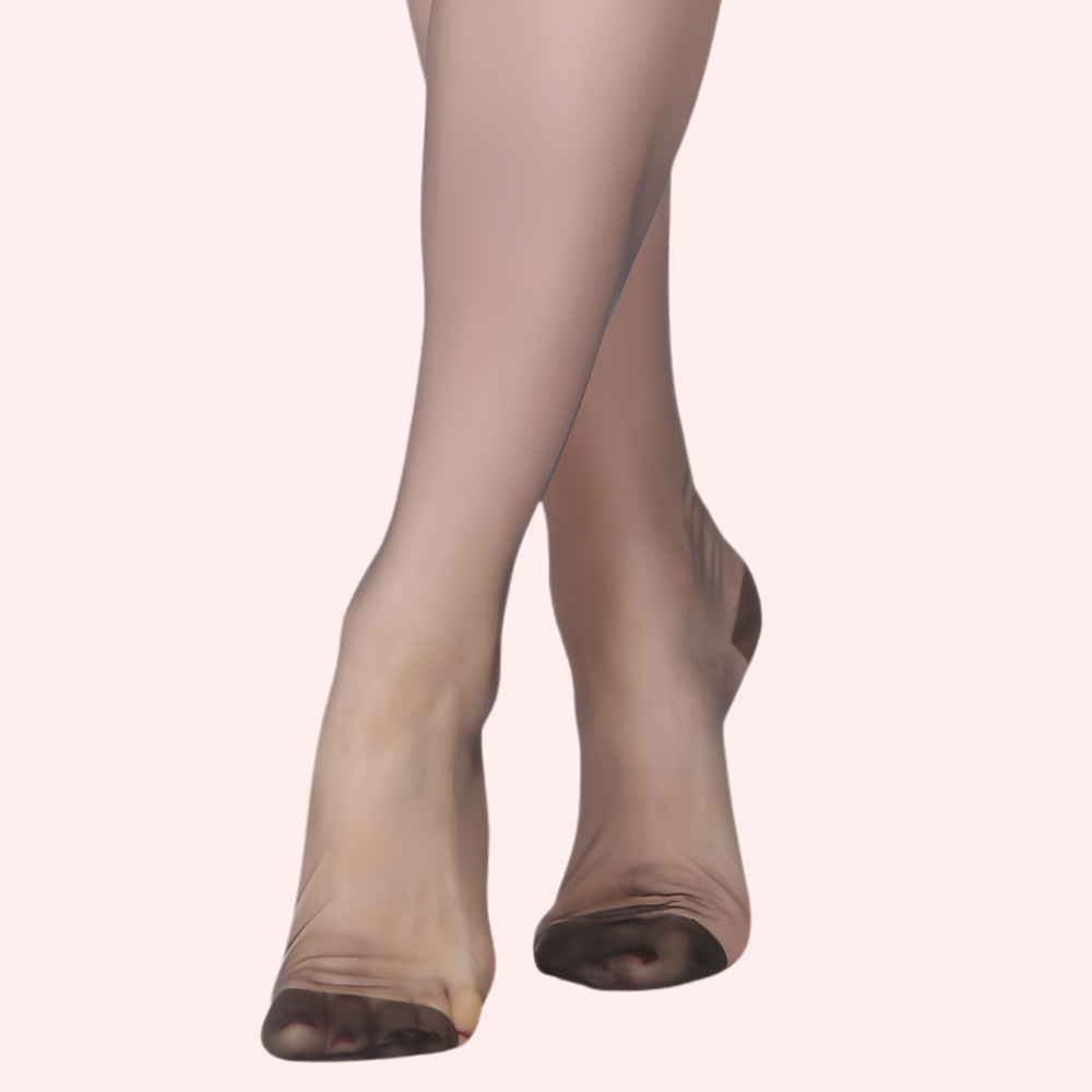Sheer Black Thigh-High Stockings - Ultra-Smooth, Garter Belt - 2 Pack - product image 3