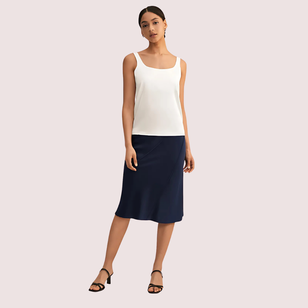 Silken Elegance Lace-Trim Camisole - product image 1